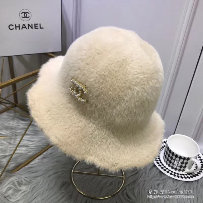 CHANEL香奈兒 專櫃新品 火爆經典款 秋冬小香風 時尚小盆帽 LLWJ7124